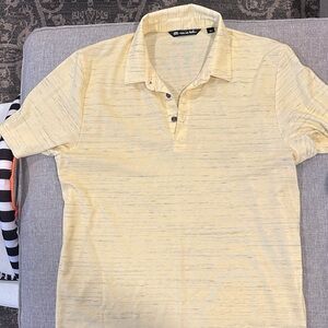 Travis Mathew Light Yellow Polo Shirt